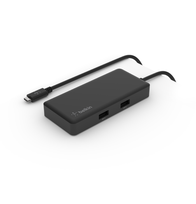 USB-C 5-in-1 Multiport Adapter, Black, hi-res