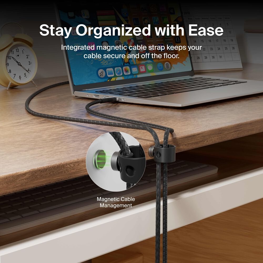 USB-A to USB-C Cable 15W, Black, hi-res