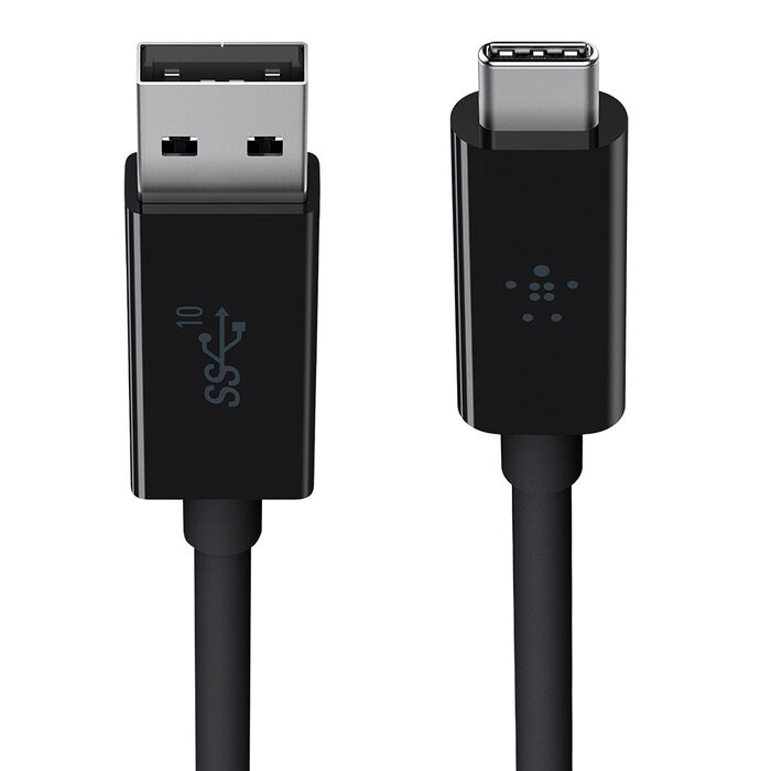 3.1 USB-A to USB-C Cable (USB-C Cable), Zwart, hi-res