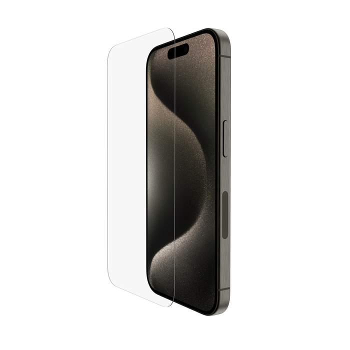 iPhone 15 /14 /13 TemperedGlass 抗菌画面保護強化ガラスフィルム | Belkin