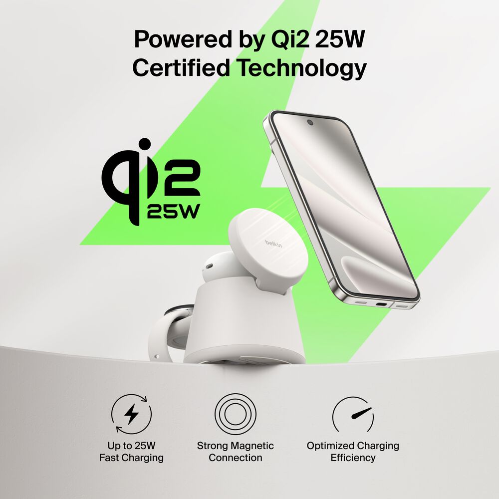 Modular Charging Dock with Qi2 25W, Sand, hi-res