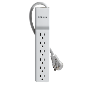 6-Outlet Home/Office Surge Protector with Rotating Plug, 6 ft. Cord