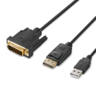 Modular DVI and DP Dual Head Host Cable 6ft / 1.8m, Schwarz, hi-res