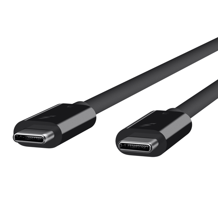 Thunderbolt 3 Cable (USB-C to USB-C) (100W) (6.5ft/2m), Black, hi-res