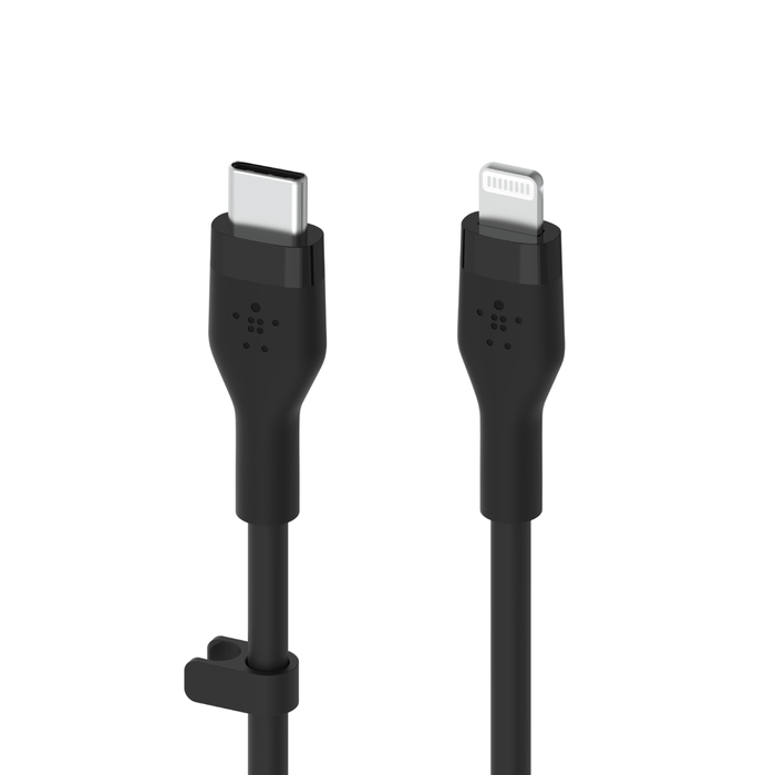 USB-C Cable with Lightning Connector, Black, hi-res