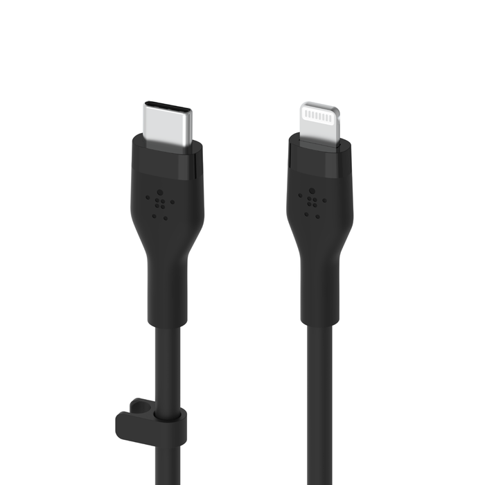 C&acirc;ble USB-C avec connecteur Lightning, Noir, hi-res