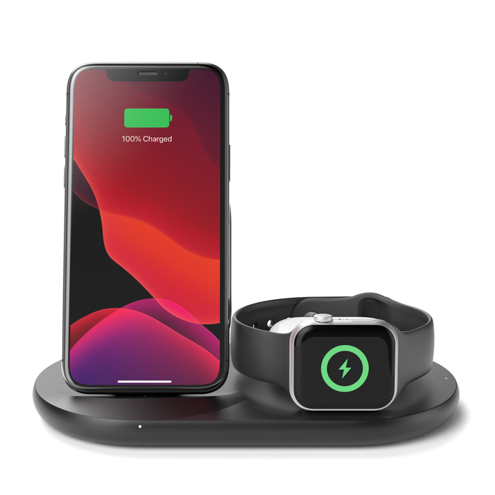 iPhone、Apple Watch、Airpods用3-in-1ワイヤレス充電器 | Belkin 