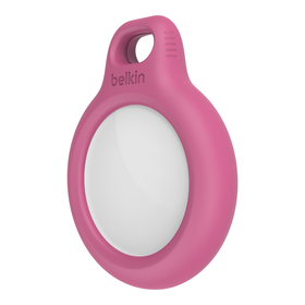 Secure Holder with Key Ring for AirTag, Pink, hi-res