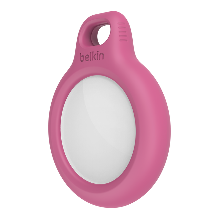 Secure Holder with Key Ring for AirTag, Pink, hi-res