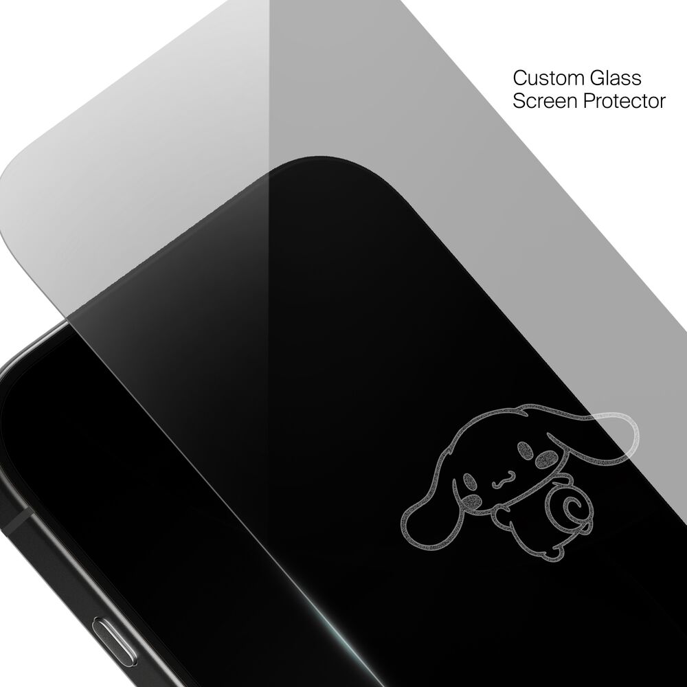 Cinnamoroll Looking Custom Glass Screen Protector, , hi-res