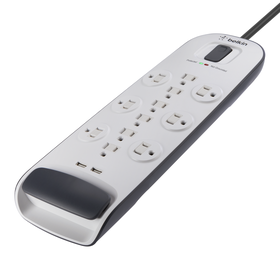 12 Outlet Surge Protector with USB Charging, , hi-res