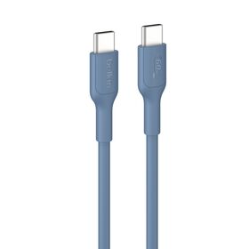USB-C to USB-C Cable 60W, 3.3ft/1m, Blue, Blue, hi-res