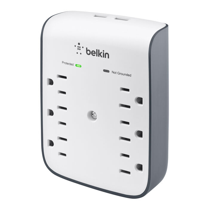 USB Wall Mount (10 Watts, Combined), White, hi-res