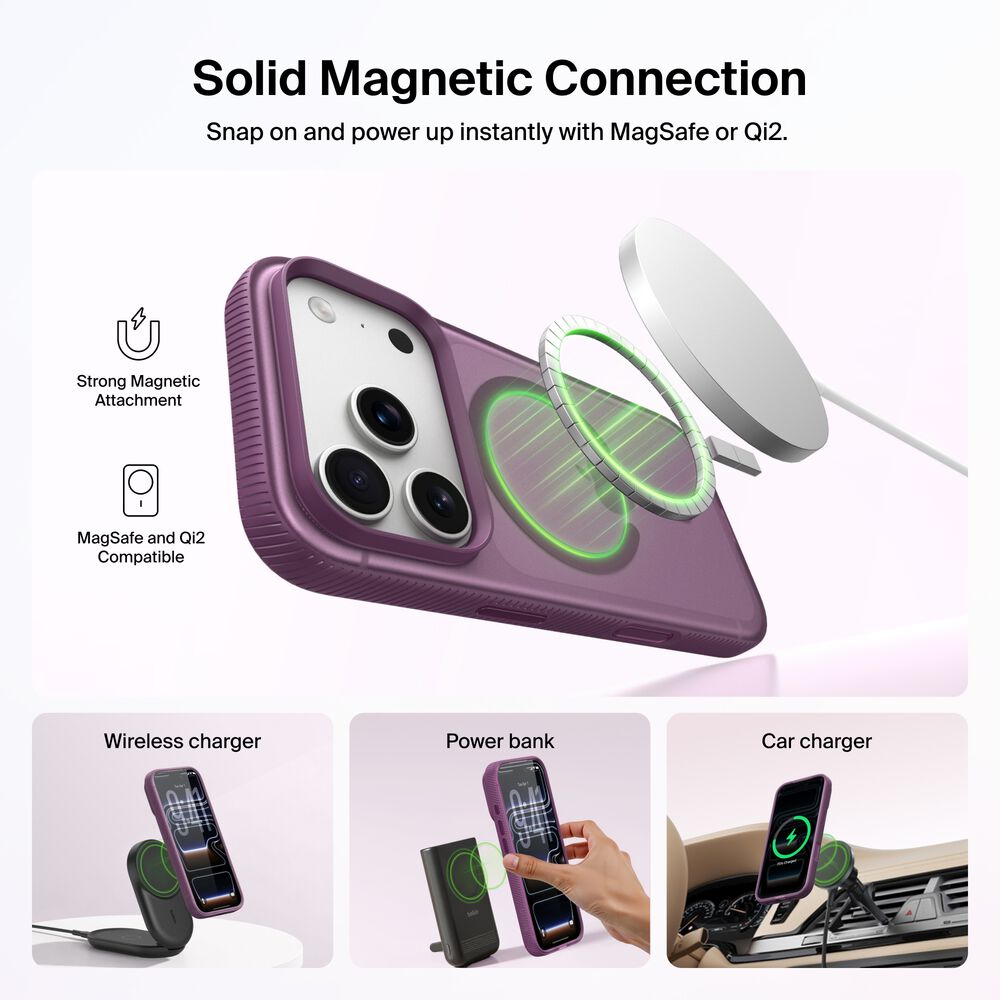 Grip Series Case for iPhone 18 Pro / iPhone 17 Pro, Burgundy, hi-res