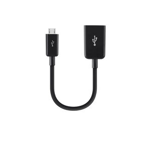Micro USB On-The-Go Adaptor, Black, hi-res