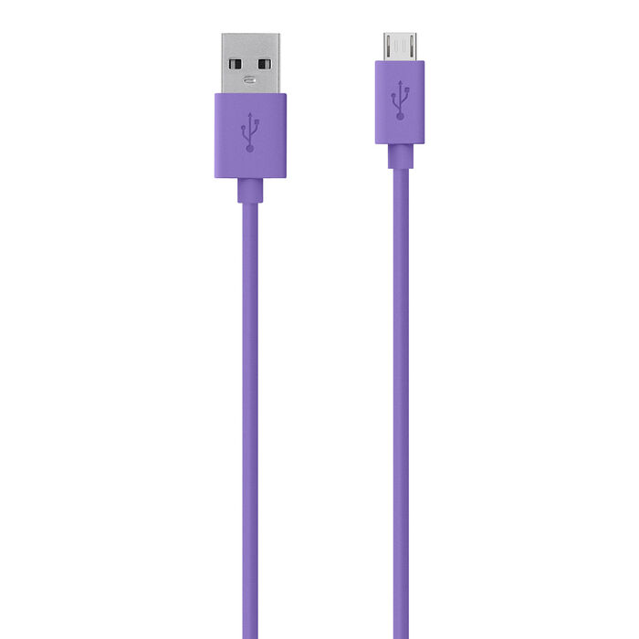 Micro USB ChargeSync Cable, Purple, hi-res