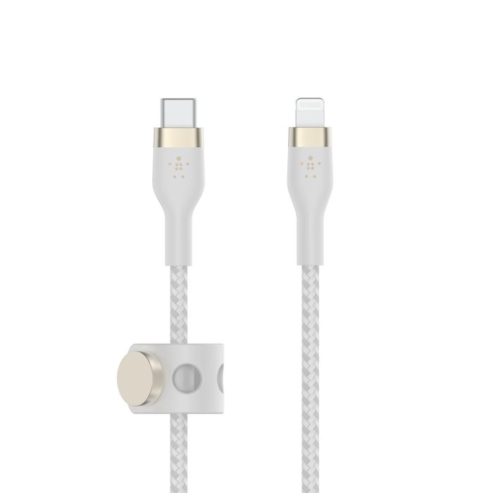USB-C Cable with Lightning Connector, White, hi-res
