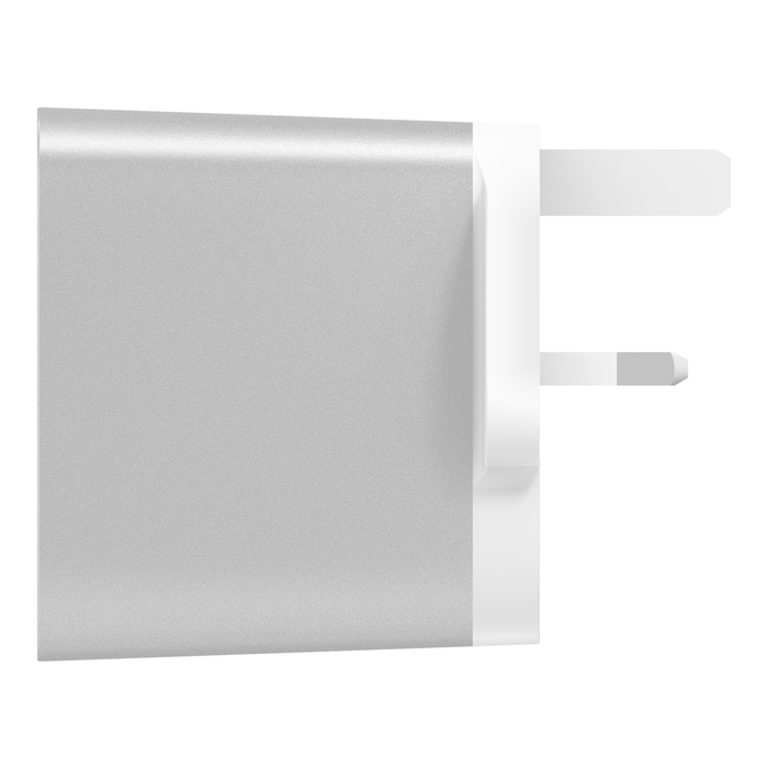 BOOST↑CHARGE™ 27 瓦特 USB-C™ + 12 瓦特 USB-A 家用充電器, 银白, hi-res