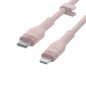 USB-C Cable with Lightning Connector, Pink, hi-res