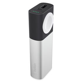 Valet Charger™ Power Pack 6700 mAh for Apple Watch + iPhone, Silver, hi-res