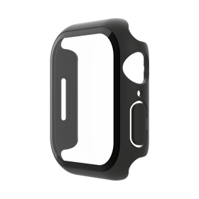 TemperedCurve 2-in-1 Treated Screen Protector + Bumper for Apple Watch Series 7, Noir, hi-res