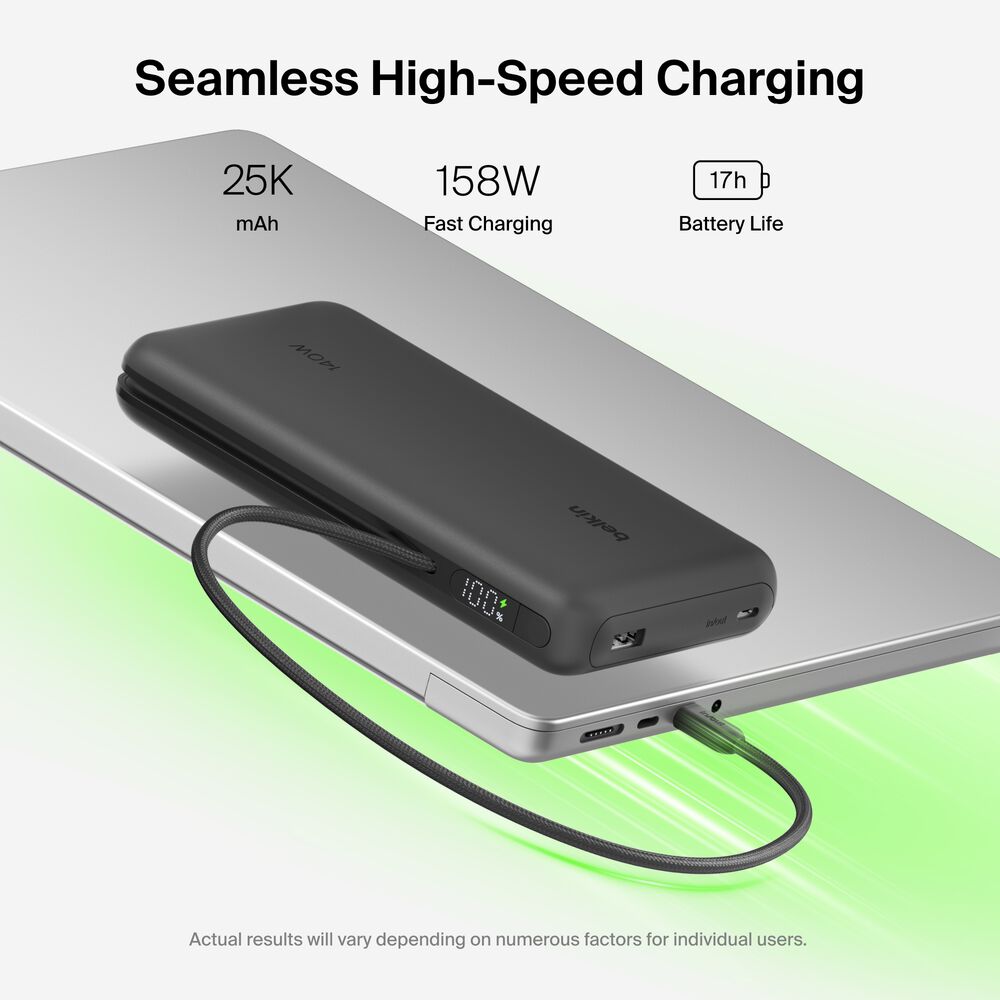 Laptop Power Bank 25K, Black, hi-res