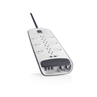 12-outlet Surge Protector with 8 ft Power Cord and Ethernet, Cable/Satellite and Telephone Protection, , hi-res
