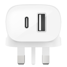 BOOST↑CHARGE™ 32W USB-C PD + USB-A Wall Charger, White, hi-res