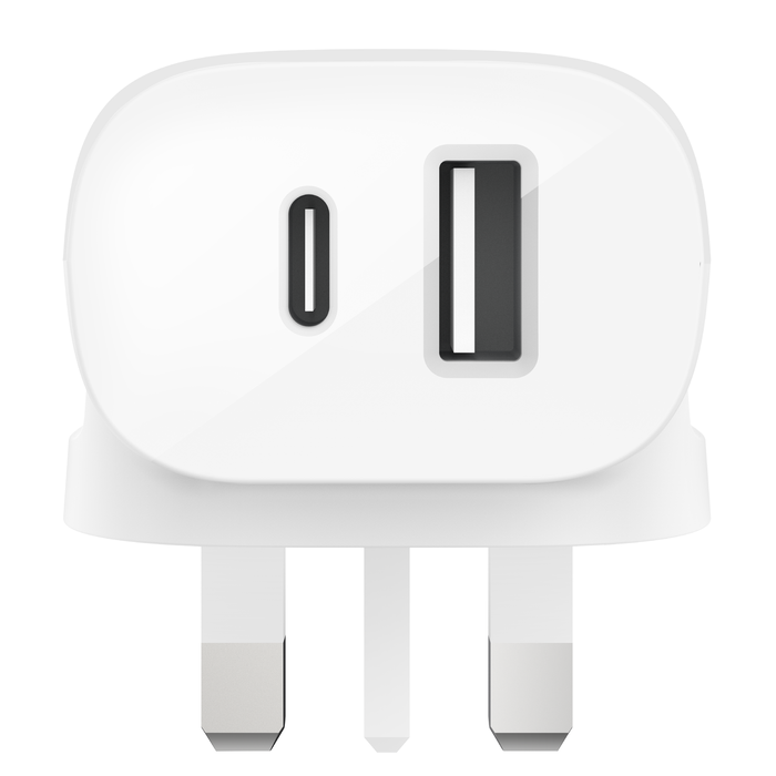BOOST↑CHARGE™ 37W PPS USB-C PD + USB-A 家用充電器, White, hi-res