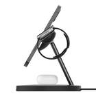 采用 MagSafe 技术的三合一无线充电器 15W, 黑色, hi-res
