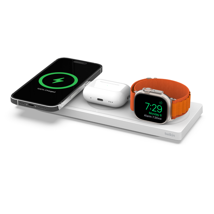 3-in-1 Wireless Charging Pad with Official MagSafe Charging 15W | Belkin US  | Belkin: US