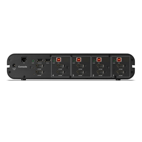 Universal 2nd Gen Secure KVM Switch, 4-Port Dual Head No CAC, Noir, hi-res