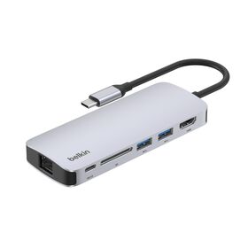 USB-C 6-in-1 Multiport Hub, Space Gray, hi-res