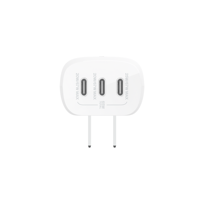 带 PPS 67W 的 3 端口 USB-C® 壁式充电器, , hi-res