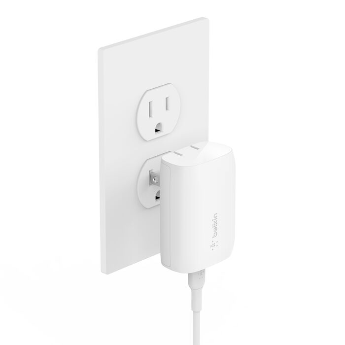 Belkin Boost Charge Dual USB-A Wall Charger USB-A to USB-C Cable