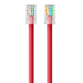 CAT6 Ethernet Patch Cable, RJ45, M/M, Red, hi-res