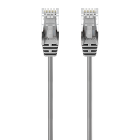 CAT6 Slim Gigabit Snagless UTP Ethernet Cable, Gray, hi-res