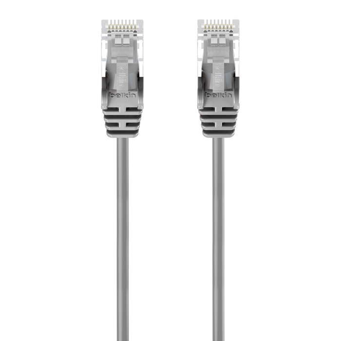CAT6 Slim Gigabit Snagless UTP Ethernet Cable, Gray, hi-res