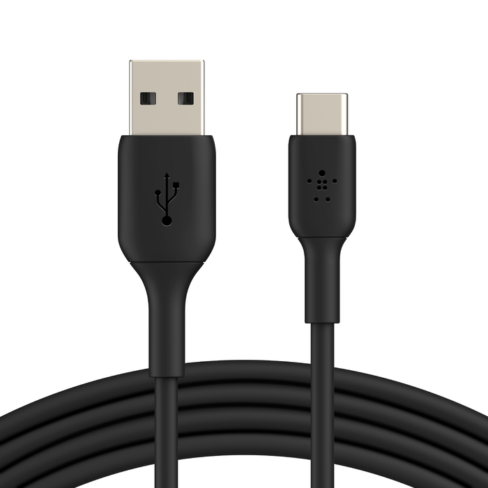 Chargeur GEEK MONKEY secteur USB-A 2.1 + câble compatible USB-C - 1 mètre -  Noir