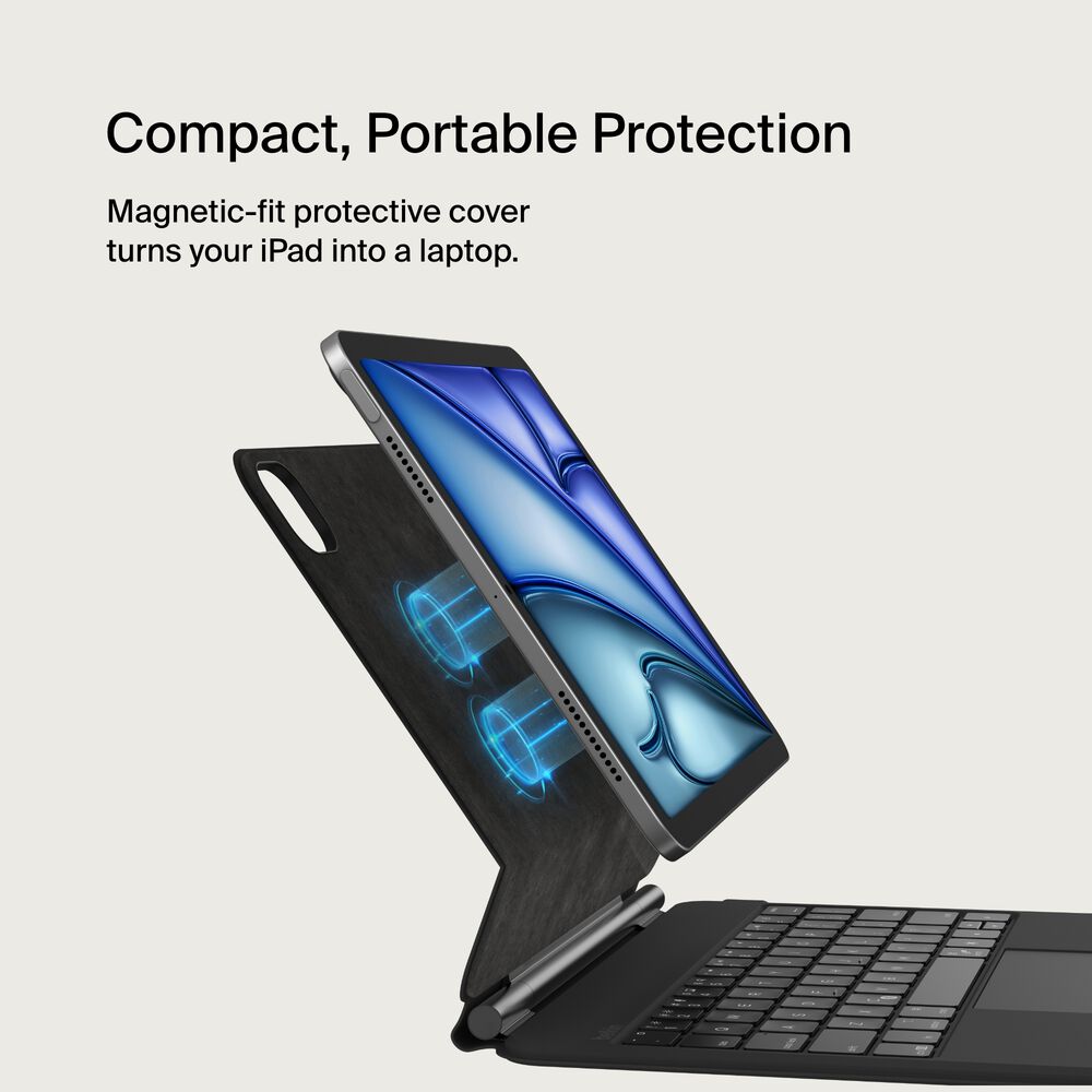 Pro Keyboard Case with Magnetic Stand for iPad Air 10.9" and iPad Pro 11", Black, hi-res