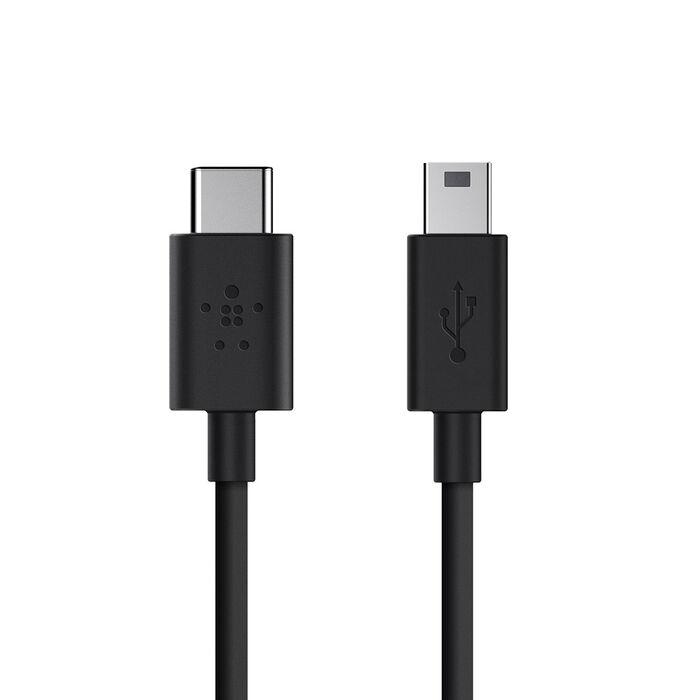 2.0 USB-C™ 转 Mini-B 充电线缆（USB Type-C™）, 黑色, hi-res