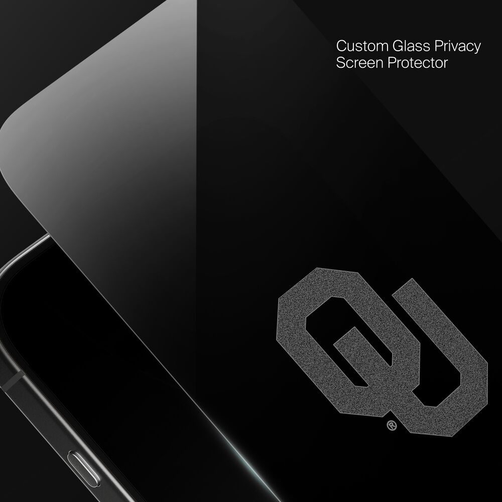 Oklahoma Sooners Custom Glass Screen Protector, , hi-res