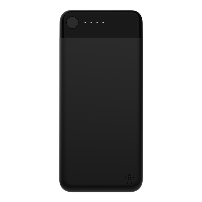 BOOST↑CHARGE™ Power Bank 5K with Lightning Connector + Cable, Black, hi-res