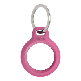 Secure Holder with Key Ring for AirTag, Pink, hi-res