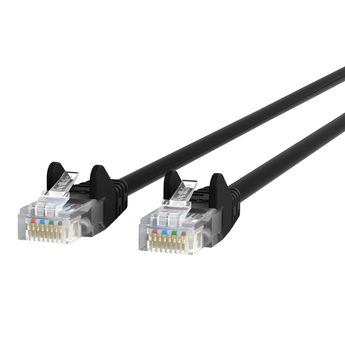RJ45 CAT-5e Patch Cable, Snagless Molded Black 01 | Belkin US