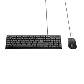 Wired Keyboard and Mouse Combo, Black, hi-res