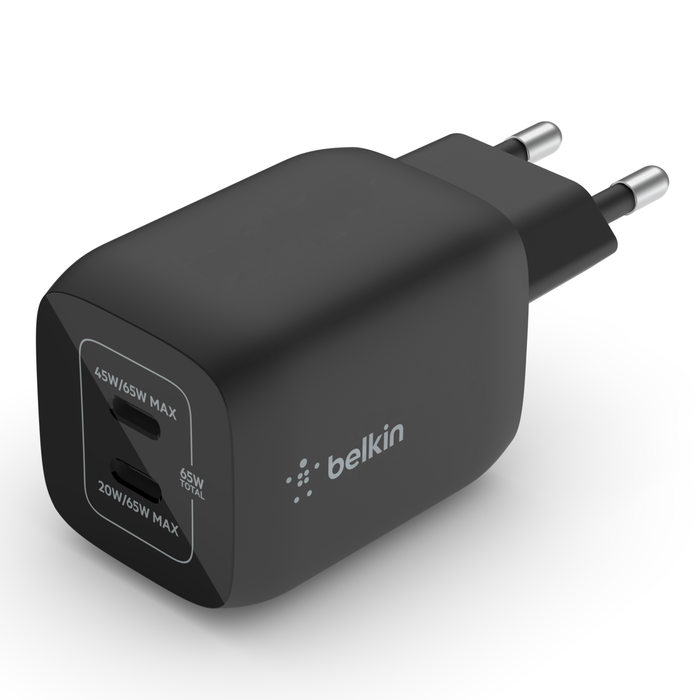 Boostcharge Pro Chargeur secteur double port USB-C GaN (65 W