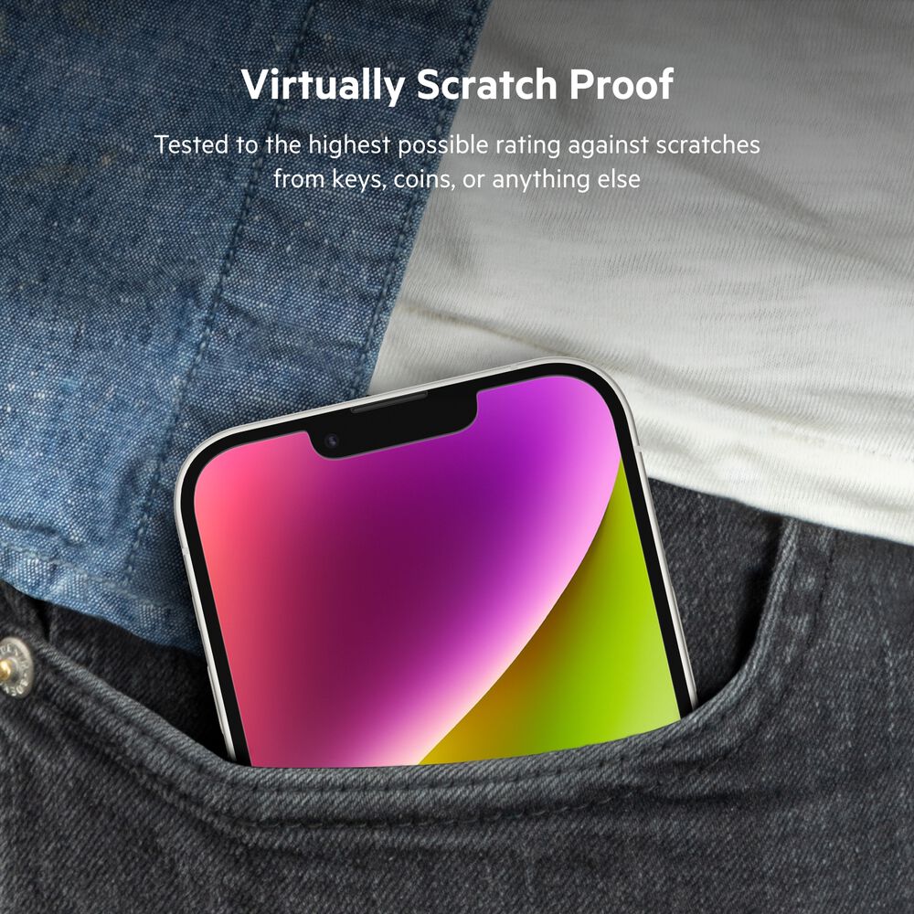 UltraGlass Treated Screen Protector for iPhone 16e / iPhone 14 / iPhone 13 / iPhone 13 Pro, , hi-res