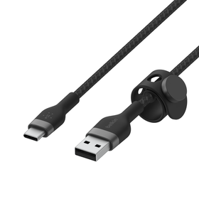 USB-A to USB-C Cable 15W, Black, hi-res