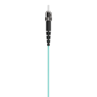 Fiber Optic Cable; 10GB Aqua Multimode LC/ST Duplex, 50/125 OM3, Aqua, hi-res